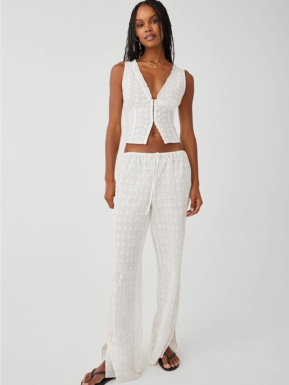 Frankie’s Bikinis Daisy Eyelet Set